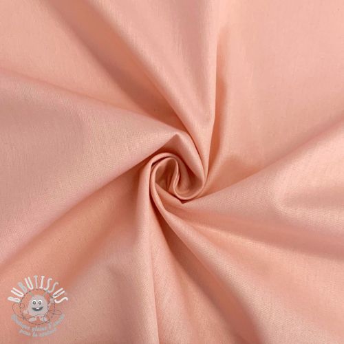 Tissu Popeline de coton rose