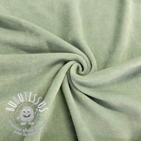 Tissu velours jersey seafoam