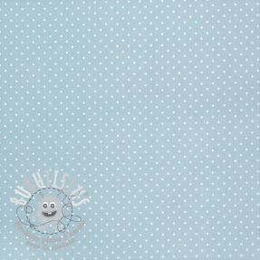 Tissu coton Petit dots light blue