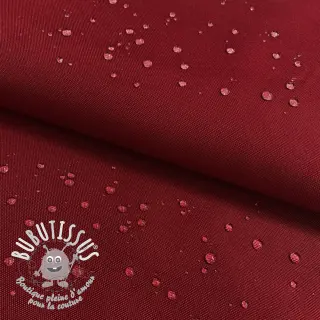 Tissu imperméable dark red
