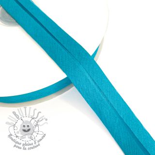 Biais coton aqua