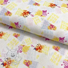 Tissu coton MINIONS Banana digital print