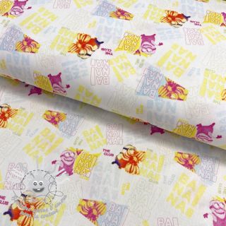 Tissu coton MINIONS Banana digital print