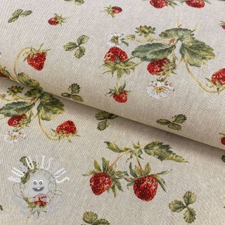 Tissu déco Linenlook Wild strawberries