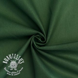 Tissu Popeline de coton dark green