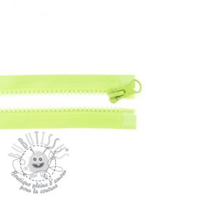 Fermeture éclair séparable 75 cm lime