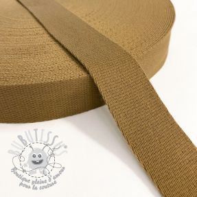 Sangle coton 4 cm brown