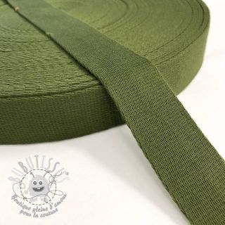 Sangle coton 4 cm olive green