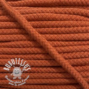 Cordon coton 8 mm dark orange