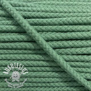 Cordon coton 8 mm old green