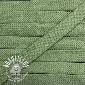 Cordon coton tubulaire plat 13 mm dark old green