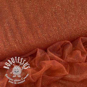 Tulle pour jupe tutu ROYAL SPARKLE rust gold