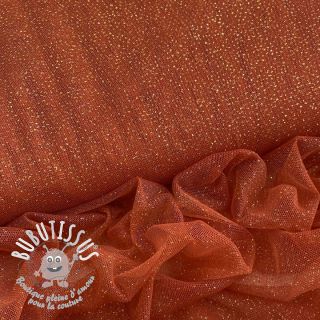 Tulle pour jupe tutu ROYAL SPARKLE rust gold