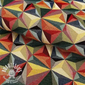 Tissu déco GOBELIN PREMIUM Colourful triangles