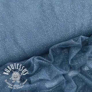 Tulle pour jupe tutu ROYAL SPARKLE jeans silver