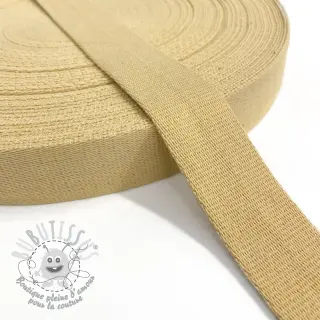 Sangle coton 4 cm light yellow