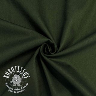 Tissu Popeline de coton army green