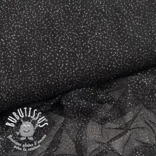 Tulle pour jupe tutu ROYAL SPARKLE black silver