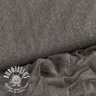 Tulle pour jupe tutu ROYAL SPARKLE dark grey silver