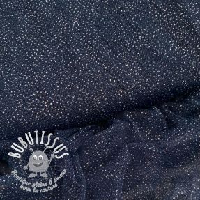 Tulle pour jupe tutu ROYAL SPARKLE navy silver