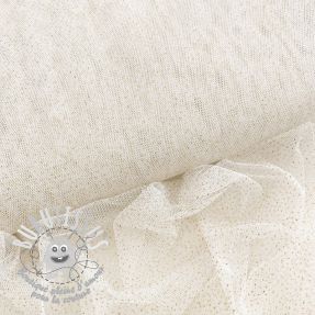 Tulle pour jupe tutu ROYAL SPARKLE white gold