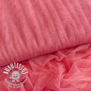 Tulle pour jupe tutu ROYAL SPARKLE pink gold