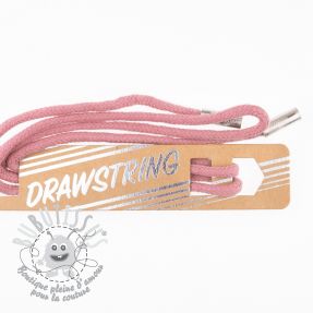 Cordon a capuche avec embouts 115 cm HEAD2 old pink