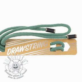 Cordon a capuche avec embouts 115 cm HEAD3 old green