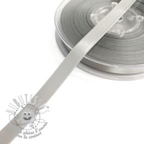 Ruban satin double face 9 mm light grey