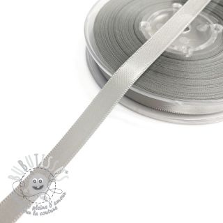 Ruban satin double face 9 mm light grey