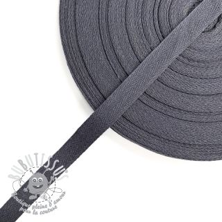 Ruban Sangle coton Sergé 15 mm grey