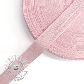 Ruban Sangle coton Sergé 25 mm pink