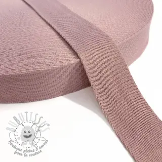 Sangle coton 4 cm washed pink