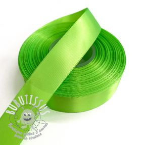 Ruban satin double face 25 mm neon green