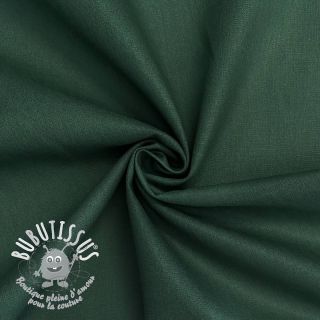 Tissu Popeline de coton dark green ORGANIC