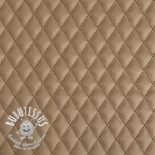 Simili cuir MATELASSE taupe