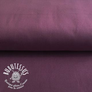 Tissu velours cotelé fin aubergine