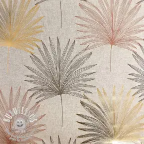 Tissu déco Luxury palm metallic premium