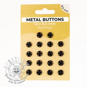 Boutons Pression METAL 8,5 mm black