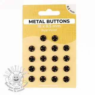 Boutons Pression METAL 8,5 mm black