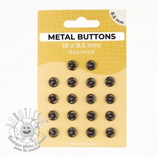 Boutons Pression METAL 8,5 mm anthracite