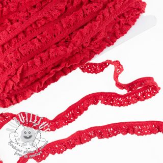 Dentelle de coton élastique red