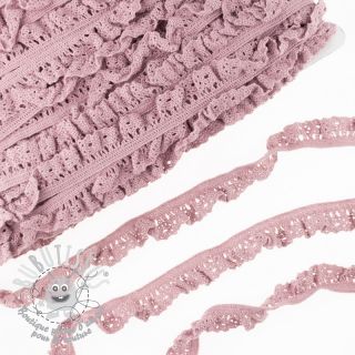 Dentelle de coton élastique washed pink
