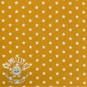 Tissu coton Petit stars ochre