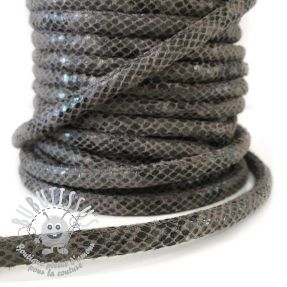 Cordon en suede Snake grey