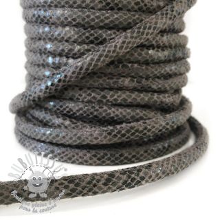 Cordon en suede Snake grey