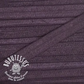 Biais élastique 15 mm plum