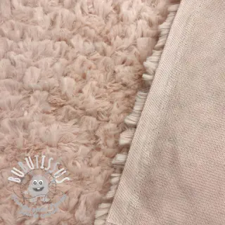 Fourrure Curly rose