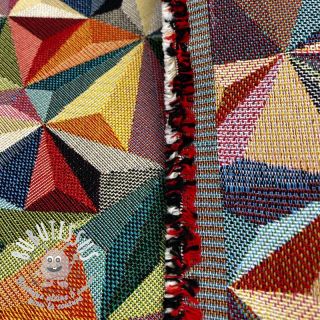 Tissu déco GOBELIN PREMIUM Colourful triangles