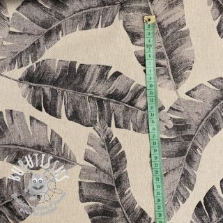 Tissu déco Linenlook premium Safari leaves